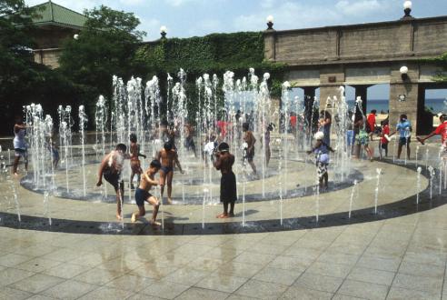 Chicago Fountain 63rd Street Beach Chicago