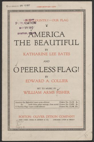 1893 World’s Columbian Exposition American the Beautiful