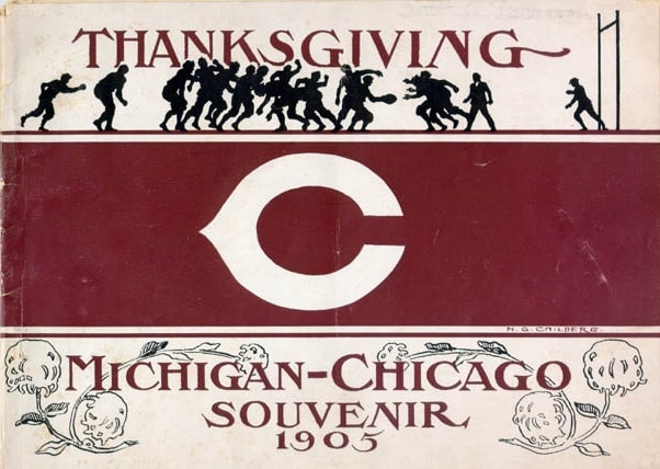 chicago maroons football 1905 monsters of the midway stagg field michigan game program