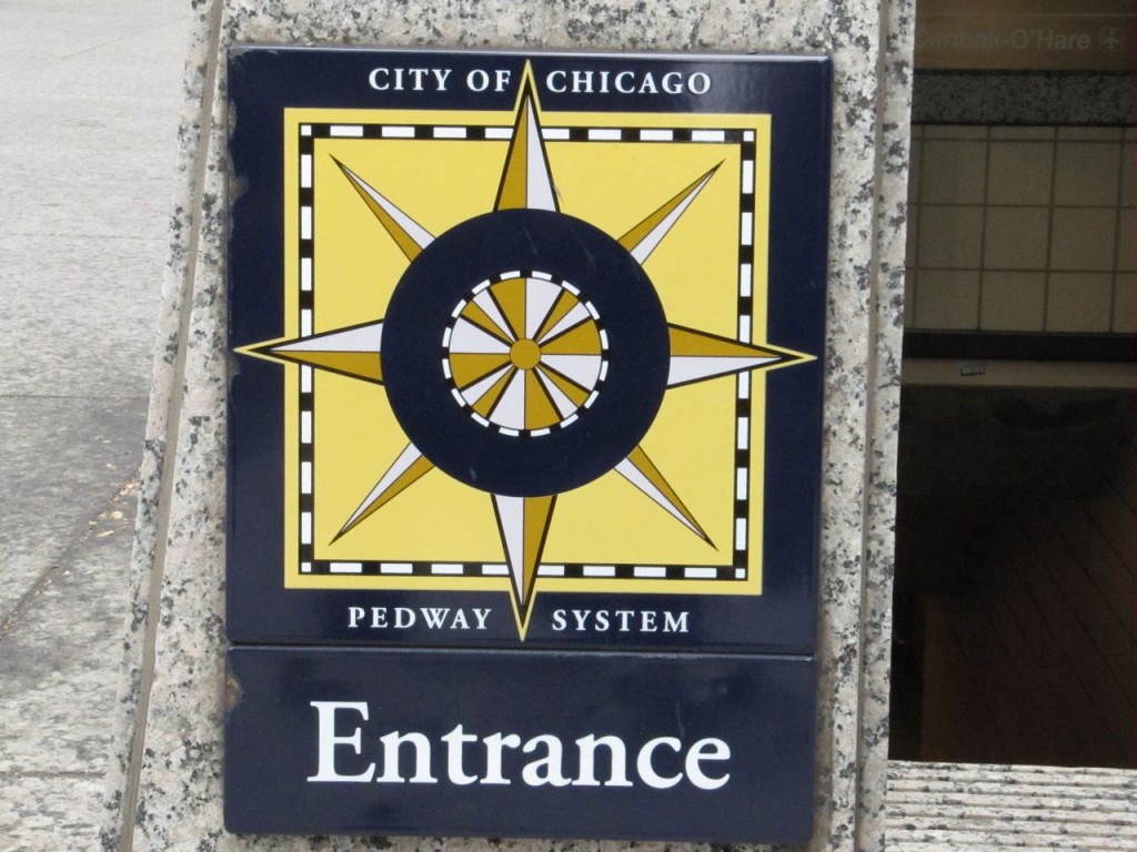 Chicago-Pedway-Symbol Chicago Pedway Underground Symbol System