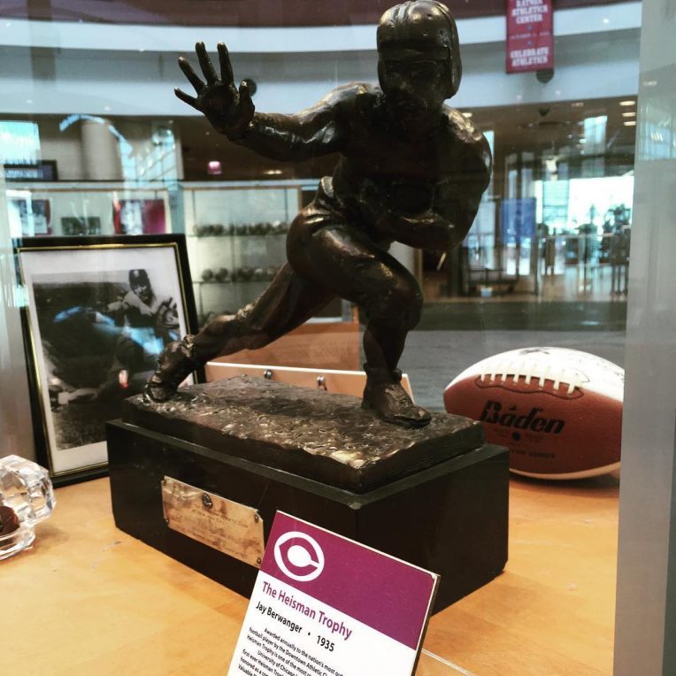 chicago maroons football heisman trophy jay berwanger ratner athletics center