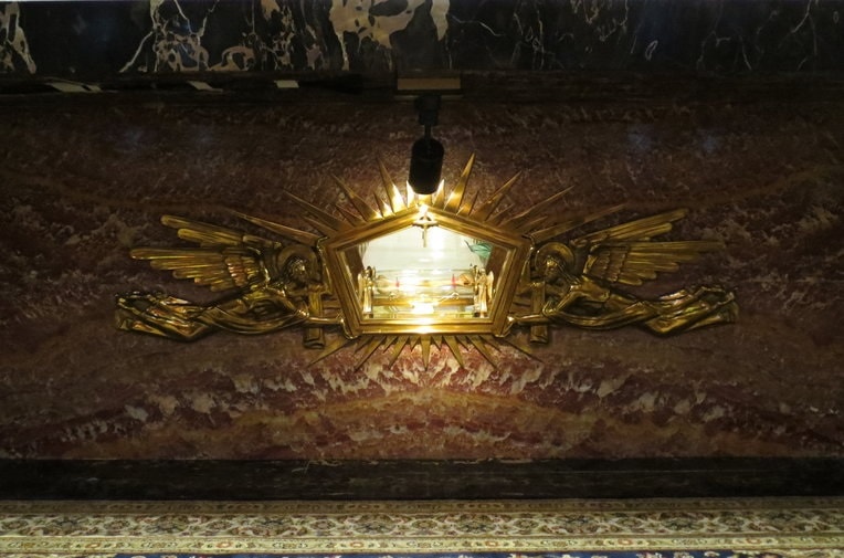 Mother Cabrini Shrine Lincoln Park relic bone altar