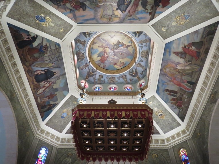Mother Cabrini Shrine Lincoln Park ceiling murals