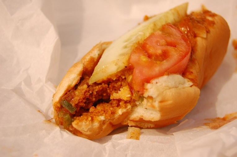 famous Chicago food history Mother-in-law sandwich