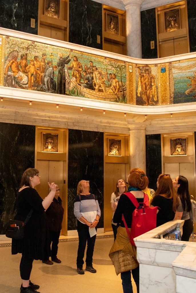 small private tour inside lobby